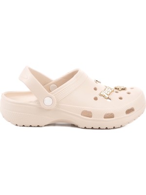 Ekru Eva Hafif Kadın Sabo Terlik 606 Z