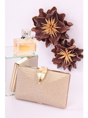 Weem Bag 713 Çizgili Çupra Yaprak Bukle Abiye Çanta | Modern Tasarım El Çantası