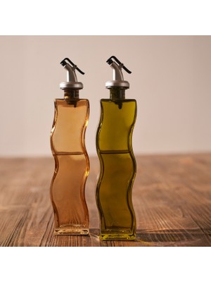 Wavy 2'li Yağlık Sirkelik Seti Amber-Yeşil (250 Cc)