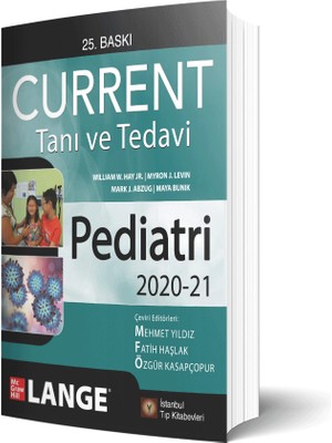İstanbul Tıp Kitabevi CURRENT Tanı ve Tedavi Pediatri 2020-21 - Mehmet Yıldız - Fatih Haşlak - Özgür Kasapçopur - Lange Yayınları