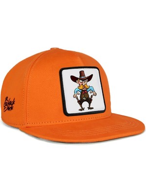  Hip Hop Kids Kovboy Logolu Turuncu Çocuk Beyzbol Şapka