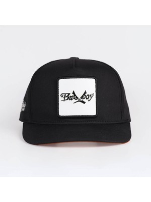 Bad Boy Logolu Siyah Hip Hop Şapka
