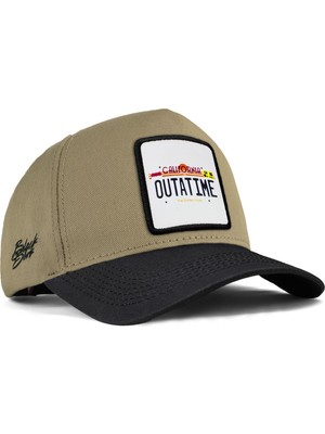  California Outatime Logolu Siyah-Vizon Beyzbol Şapka