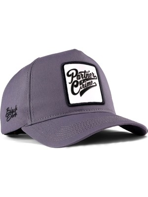  Partner In Crime Logolu Gri Beyzbol Şapka