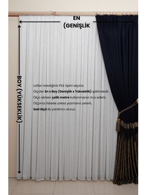 Ta-Ha Perde ve Halı 1-3 Sık Pile Gümüş Çizgili Model Tül Perde, Gümüş Gri Ütü İstemeyen Tül Perde