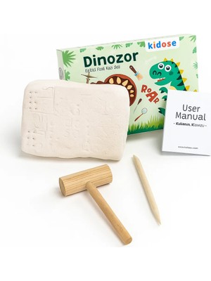Kidose Eğitici Fosil Kazı Kiti - (Fossil Excavation Kit)