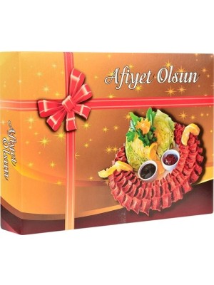 Çiğ Köfte Kutusu Metalizeli 1 kg 100'LÜ 18 x 24 x 4.5 cm