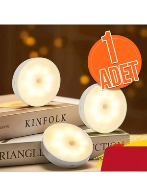 2 Adet Akıllı Hareket Sensörlü Kablosuz LED Spot Lamba USB Şarjlı Dolap Içi Aydınlatma Lüks