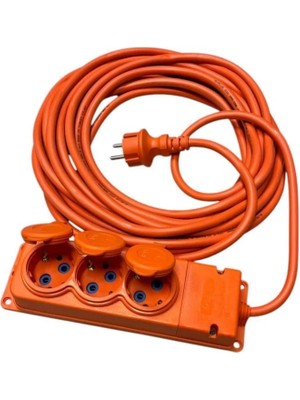 Bylion 20 Mt 3'lü Priz Uzatma Kablosu 3 x 2,5mm Ttr Seyyar Ara Kablo IP44 3WAY-20325-F - 942-303-1320