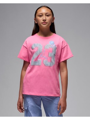 Nıke Jordan Jdg Blue Jeans & Blıng Ss Tee Kız Çocuk Tişört 45F216