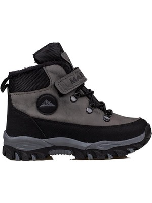 Trend Adımlar Füme Power Kaymaz Taban Yünlü Trekking Çocuk Bot