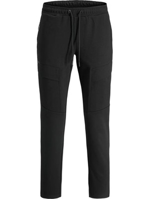 Jack & Jones Erkek Jpstgordon Belden Bağlamalı Kargo Pantolon 12282513 Siyah