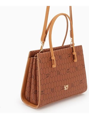 Levidor Taba Petek Baskılı Üç Gözlü Kadın El Çantası