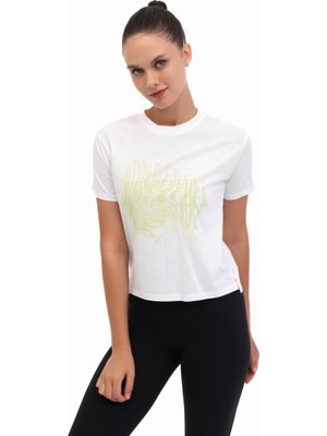 Lumberjack Wl Hoshı 11F214 5fx Beyaz Kadın Kısa Kol T-Shirt