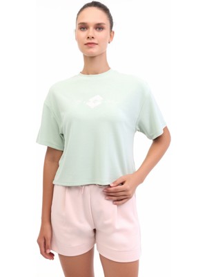 Lotto W-Edsuma Tee 5fx Yeşil Kadın Kısa Kol T-Shirt