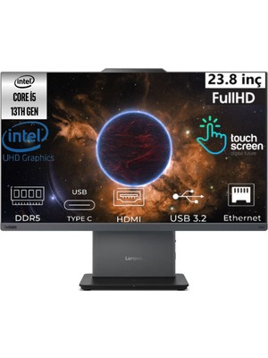 Lenovo Thinkcentre Neo 50A Intel Core I5 13420H 12SC001LTR-06 24GB 1tb Intel UHD  Freedos 23.8" Touch  Full Hd All In One Pc