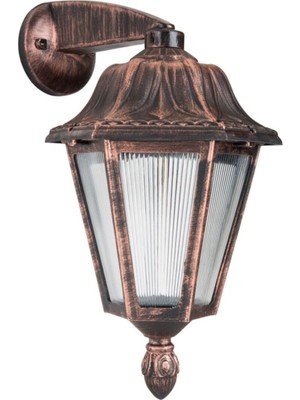 Modelight Büyük Optik Altıgen Ters Aplik Bakır, Şık ve Dayanıklı Aydınlatma Aksesuarı