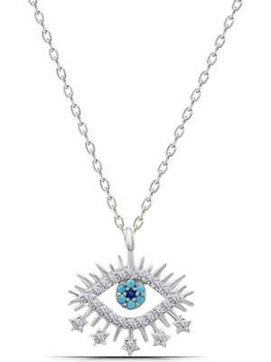 Göz Tasarım 925 Ayar Gümüş Kadın Kolye