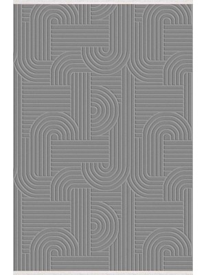 Grande 2022A Gri Yumuşak Dokulu Modern Salon, Mutfak, Oturma, Çocuk Odası Halısı