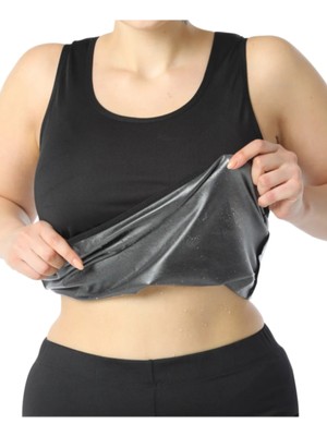 Unisex Termal Sauna Atlet Yağ Yakımınıza Zayıflamanıza Yardımcı Korse Siyah Renk