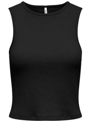 Only Kadın Siyah Riblı Üst 15367486