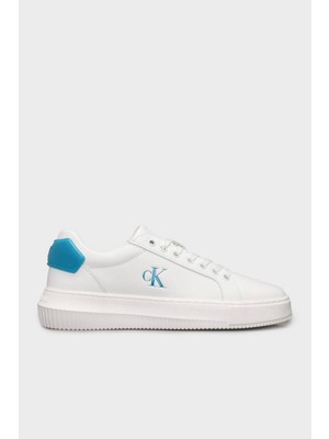 Calvin Klein Logolu Deri Sneaker Ayakkabı YW0YW018460LE Bayan Ayakkabı YW0YW01846 0le