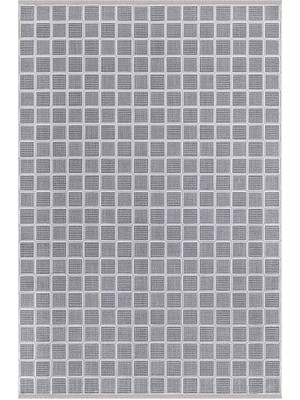 Dalida 3216A Yumuşak Dokulu Modern Desenli Gri Krem Salon, Mutfak, Oturma, Çocuk Oda Halısı