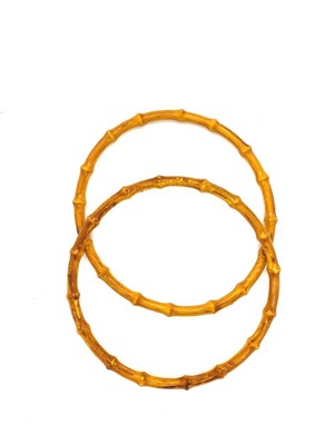 Çanta Sapı Akrilik Yuvarlak 02 (1 Çift)