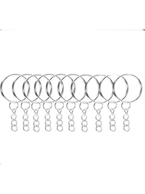 10 Adet Anahartlık Yapımı Set Gümüş - Metal Aksesuar