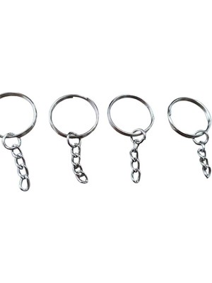 Zincirli Anahtarlık Halkası 100 Adet