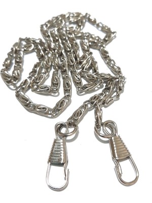 68 cm Ince Gümüş Renk Çanta Zincir Askı