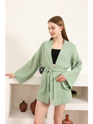 Kadın Müslin Kimono Ceket