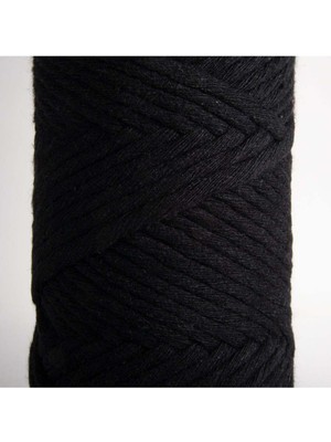 Taranan Makrome Ipi 3mm Siyah