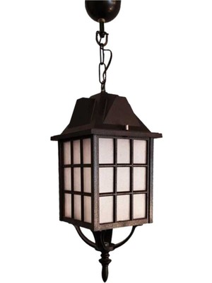 Bahçe Dekorasyon Için Zarif Zincirli Kafesli Fener Aydınlatma Armatürü