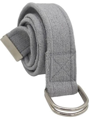 Unisex Açık Gri D Halkalı Dokuma Taktik Spor Kanvas Bez Kot Kemer