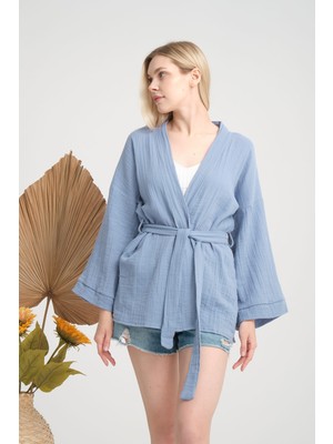 Kadın Müslin Kimono Ceket