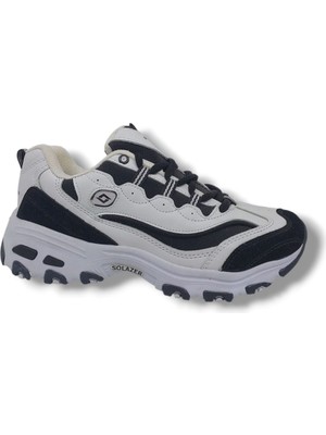 Solazer 0490 Kadın Beyaz Sneakers Spor Ayakkabı