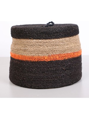 Mylamp Nairobi  Kapaklı Deniz Sazı Sepet  26X22 cm