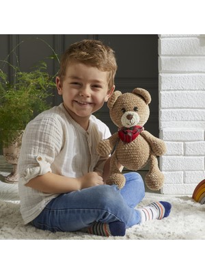 Sevimli El Yapımı Örgü Oyun ve Uyku Arkadaşı Ayı Bobi