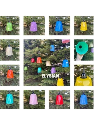 10'lu Renkli Bahçe Aydınlatma Fenerleri, Su Geçirmez, Dekoratif, Alaçatı Tarzı