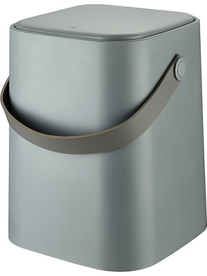 8 Lt Gri Tutma Saplı Iç Kovalı Tezgah Üstü Çöp Kovası