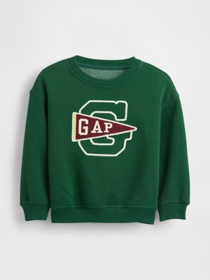 Gap Erkek Bebek Yeşil Vintagesoft Varsity Logo Sweatshirt