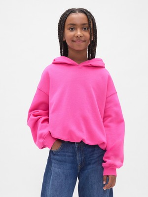 Gap Kız Çocuk Pembe Kids Vintage Soft Oversized Bubble Sweatshirt