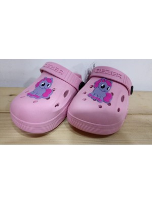 Yeni Sezon Rahat Taban At Figürlü Yazlık Kız Çocuk Cross Terlik