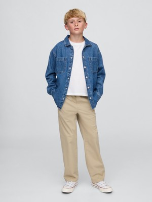 Gap Erkek Çocuk Krem Relaxed Easy Khaki Pantolon