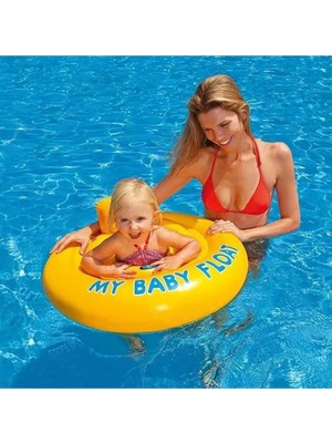 Sarı Bebek Yüzme Simidi, 70CM, Eğlenceli ve Güvenli Yüzme Deneyimi