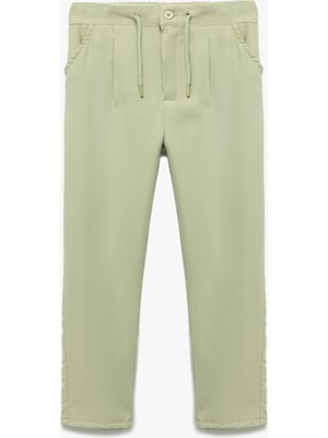 Beli Ayarlanabilir Lastikli Bağcıklı Viskon Pantolon