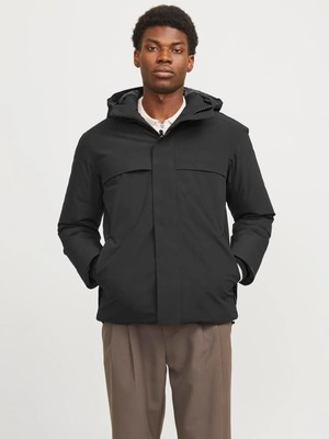 Jack Jones Erkek Softshell Su Geçirmez Kapüşonlu Mont Ceket 12259457