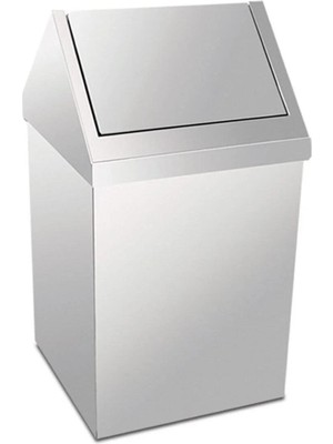 Krom Kapaklı Çatı Çöp Kovası 6 Lt, Şık ve Dayanıklı Tasarım