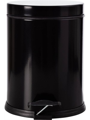 3l Pedallı Siyah Çöp Kovası, Pratik ve Şık Tasarım